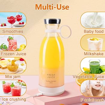 Portable Mini Juice Blender – USB Rechargeable Travel Blender for Smoothies & Shakes